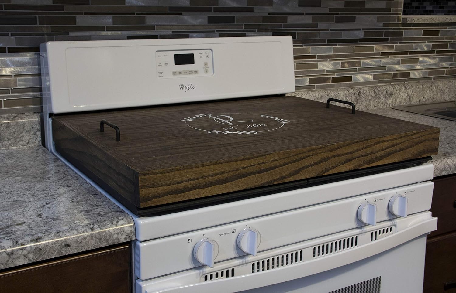 Amazon Com Red Oak Stove Top Cover Thick Noodle Board