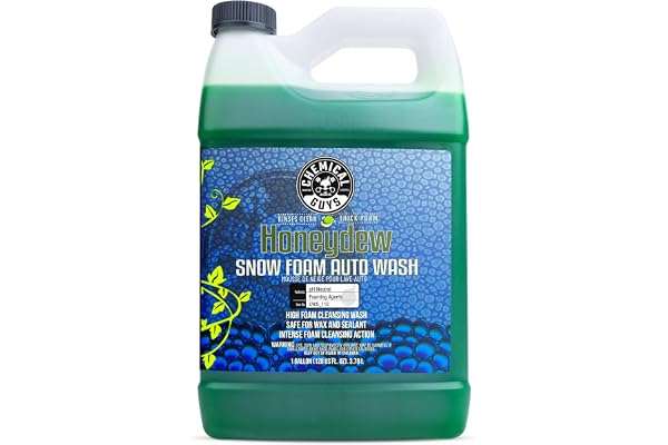 Chemical Guys Honeydew Snow Foam Car Wash Soap, Safe for Cars, Trucks, Motorcycles, RVs & More, 3.79 l (1 Gallon), Honeydew S