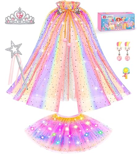 open lace back dress Girls Light Up Princess Dress Pink Puff Sleeve Party Long Dress Ball G   Sun Baby