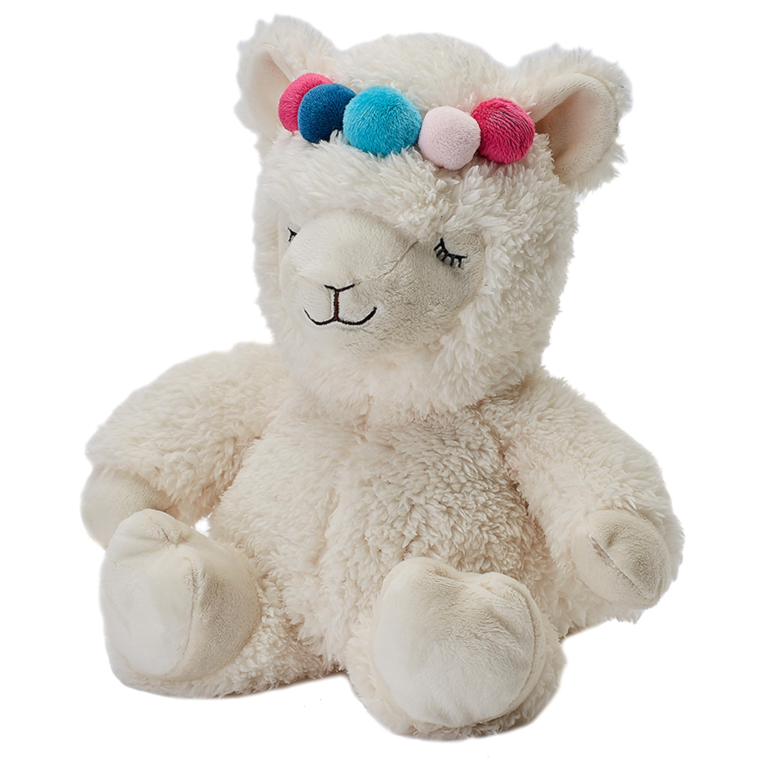 Warmies Plush Llama Microwavable, Weighted Plush Teddy with French Lavender Scent, Microwavable Toy Heat Pad Suitable for All Adults and Children