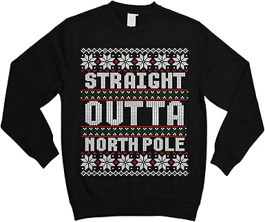 straight outta the north pole sweater