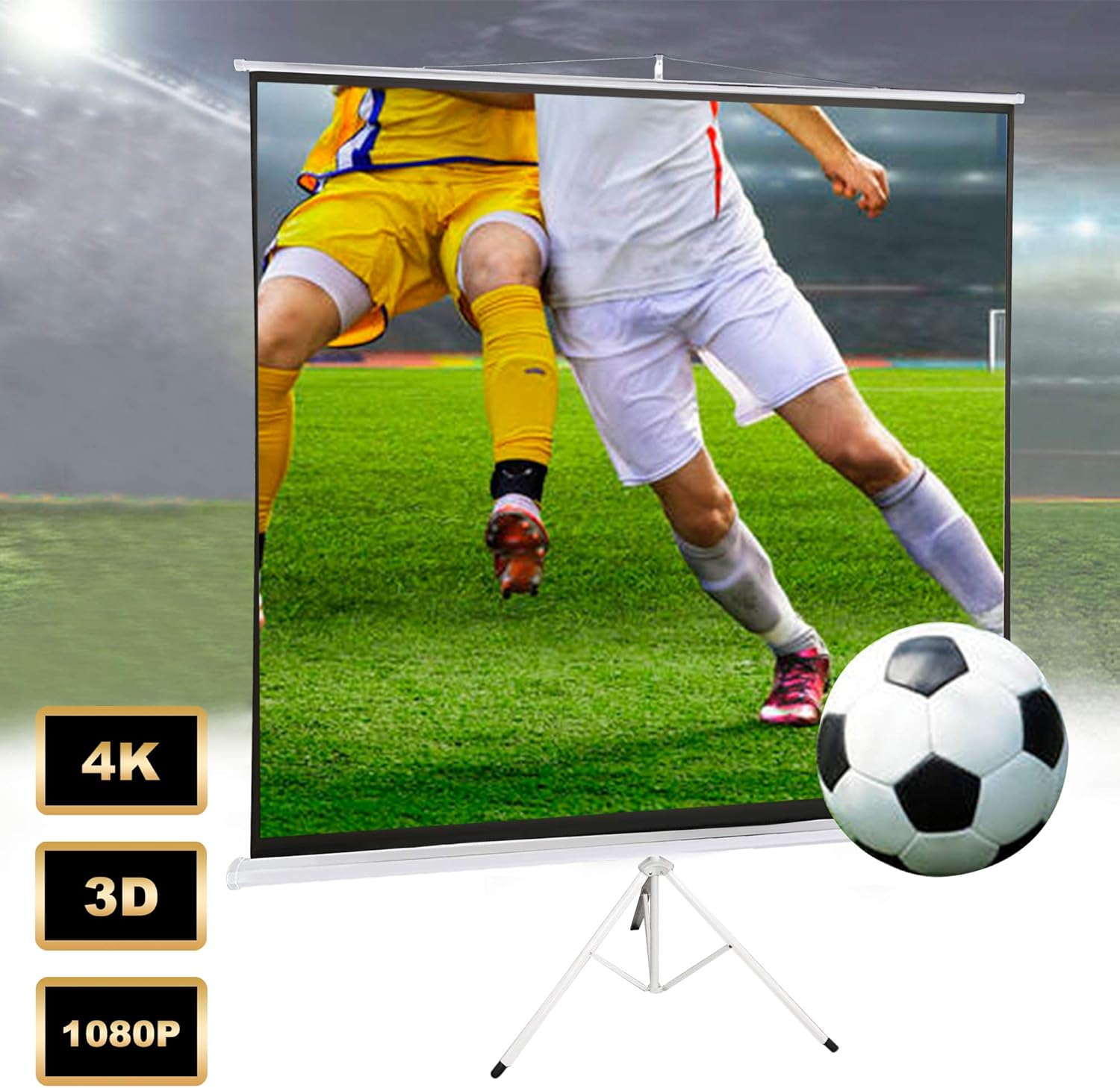 schermo con treppiedi