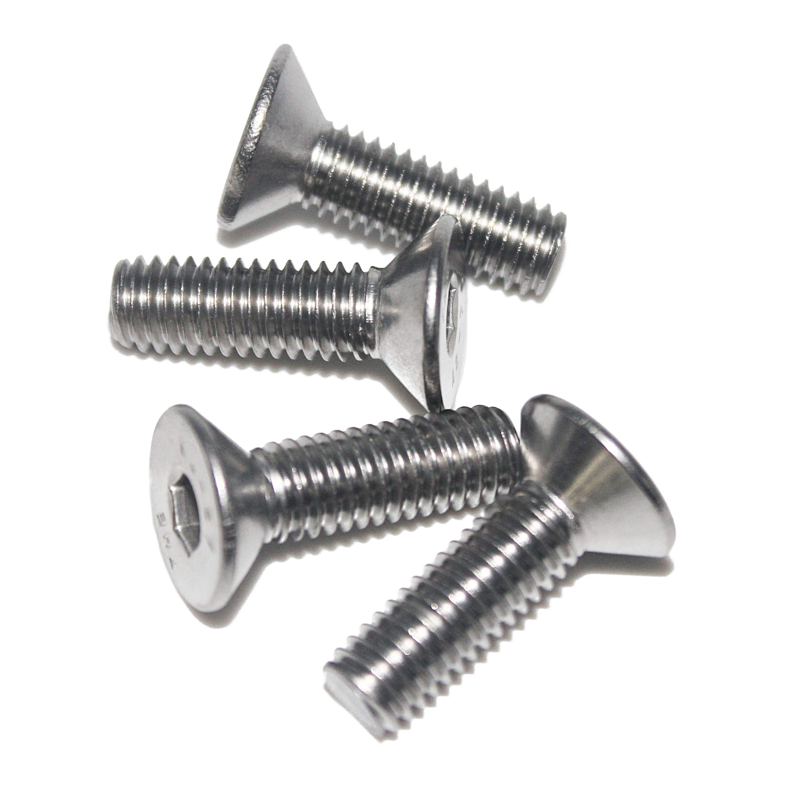 Countersunk screw M6 x 22 mm, stainless steel V2A VA A2, DIN 7991 / ISO 10642, hexagon socket, pack of 25