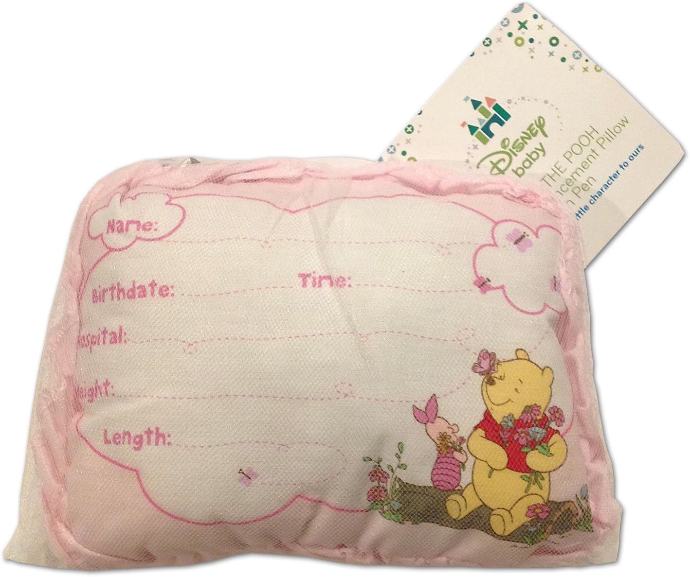winnie the pooh birth announcement pillow