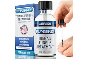 FUNGINIX Toenail Fungus Treatment Extra Strength - Antifungal Nail Treatment With 10% Undecylenic Acid & Tea Tree Oil - Nourished by 15+ Natural Oils & Botanicals - Made in USA (Packaging May Vary)