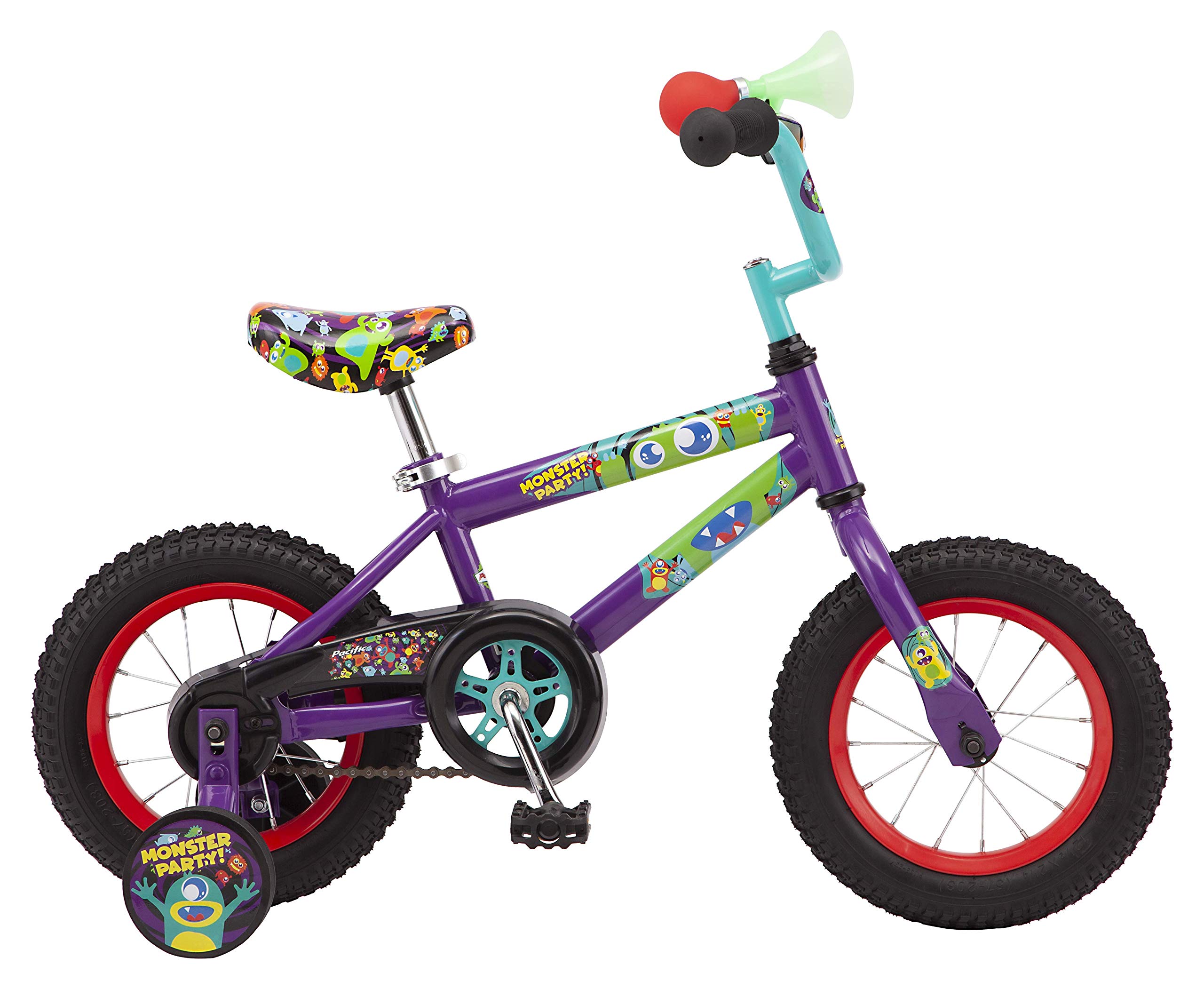 Character Kids Bike for Boys & Girls Ages 3-7 Year Old, 12 or 16-Inch Wheels Option, Steel Frame, Coaster Brakes, Adjustable & Quick Release Seat, Training Wheels Included, Great for Beginners