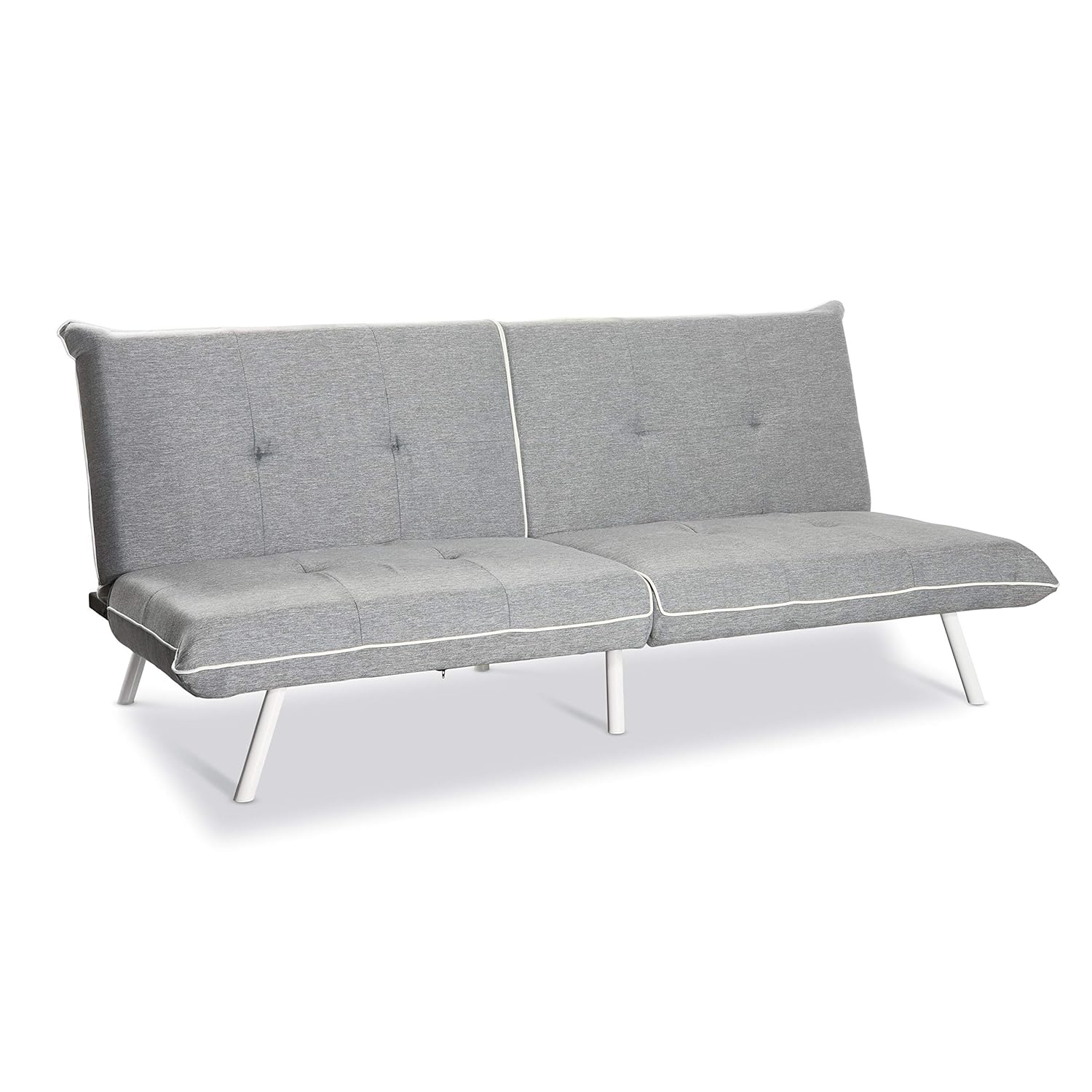 White Sofa With Black Piping