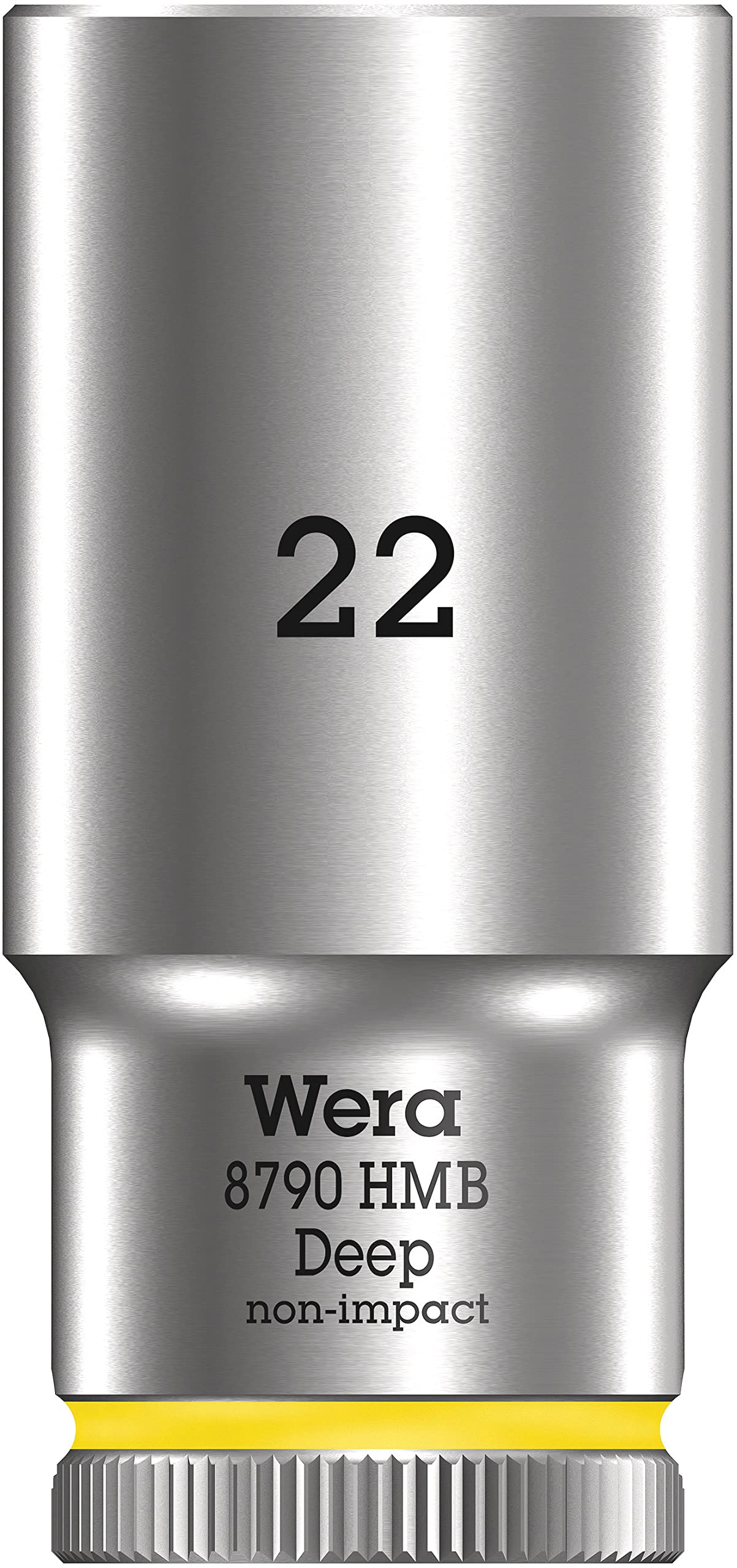 Wera 05004544001 8790 HMB Deep Socket, Light Yellow, 22.0 mm