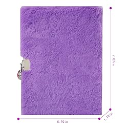 Unicorn Diary for Girls with Lock, Plush Unicorn