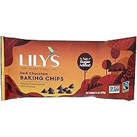 Lily's Sweets, Dark Chocolate Baking Chips, 9 Ounce