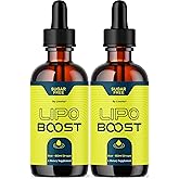 (2 Pack) LipoBoost Drops - LipoBoost Drops Premium Liquid Advanced Formula Support Vitamin Drop Reviews - Maximum Strength, Daily Natural for Overall Health & Wellness, 2 Bottles for 2 Months