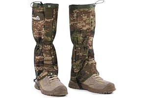 ORRINSPORTS Waterproof Adjustable Leg Gaiters for Men and Women Snow Boot Gaiters for Hiking in Hunting Sand and Mud Mountain Climbing or Snowshoeing