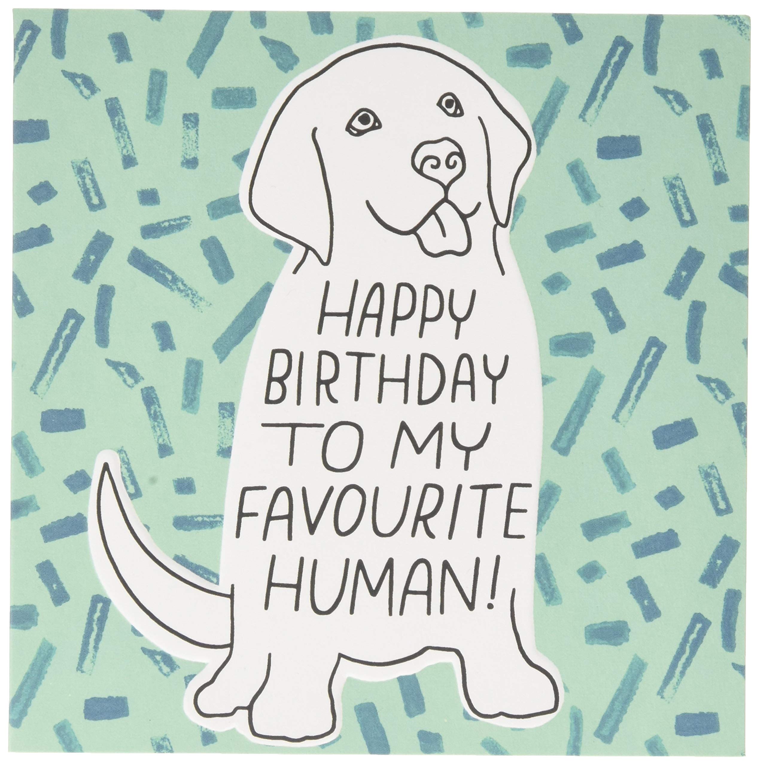Hallmark Birthday Card from The Dog - Embossed Studio Ink Design