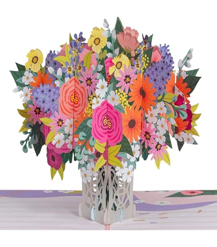 3D-Pop-up-Karte „Flower Bike“ – Handgefertigte Grußkarte Für Geburtstag, Hochzeit & Dankeschön