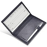 HISCOW Supple Leather Checkbook Cover with Free Divider - Italian Calfskin