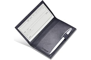 HISCOW Supple Leather Checkbook Cover with Free Divider - Italian Calfskin