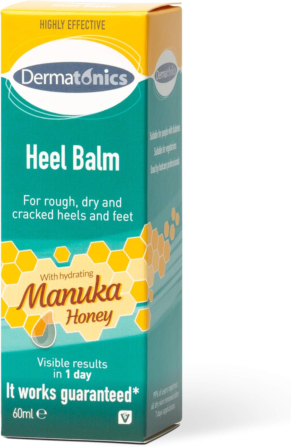 Dermatonics Manuka Honey Heel and Elbow Moisturizing & Exfoliating Cream for Dry and Cracked Skin, 2oz Tube: Health & Personal Care