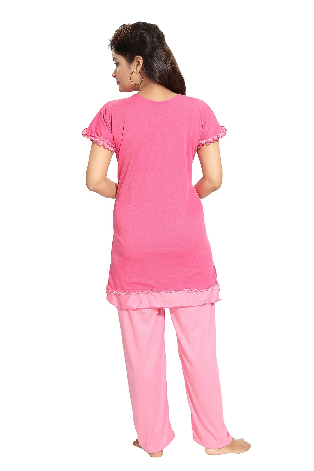 noty????women's cotton hosiery nightwear(rsns1, pink,free size)