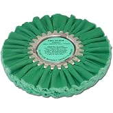 Zephyr Custom Polishing Products Airway Buffing Wheels for Industrial Polishers, Big Rigs and Lifted Trucks. Made in The U.S.A.(Color - Green)
