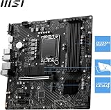 MSI PRO B760M-P DDR4 Motherboard Micro-ATX LGA 1700 14th 13th 12th Gen Intel view 3