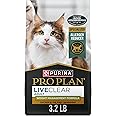 Purina Pro Plan LiveClear Cat Food Weight Management and Cat Allergen Reducer Chicken and Rice Formula - 3.2 lb. Bag