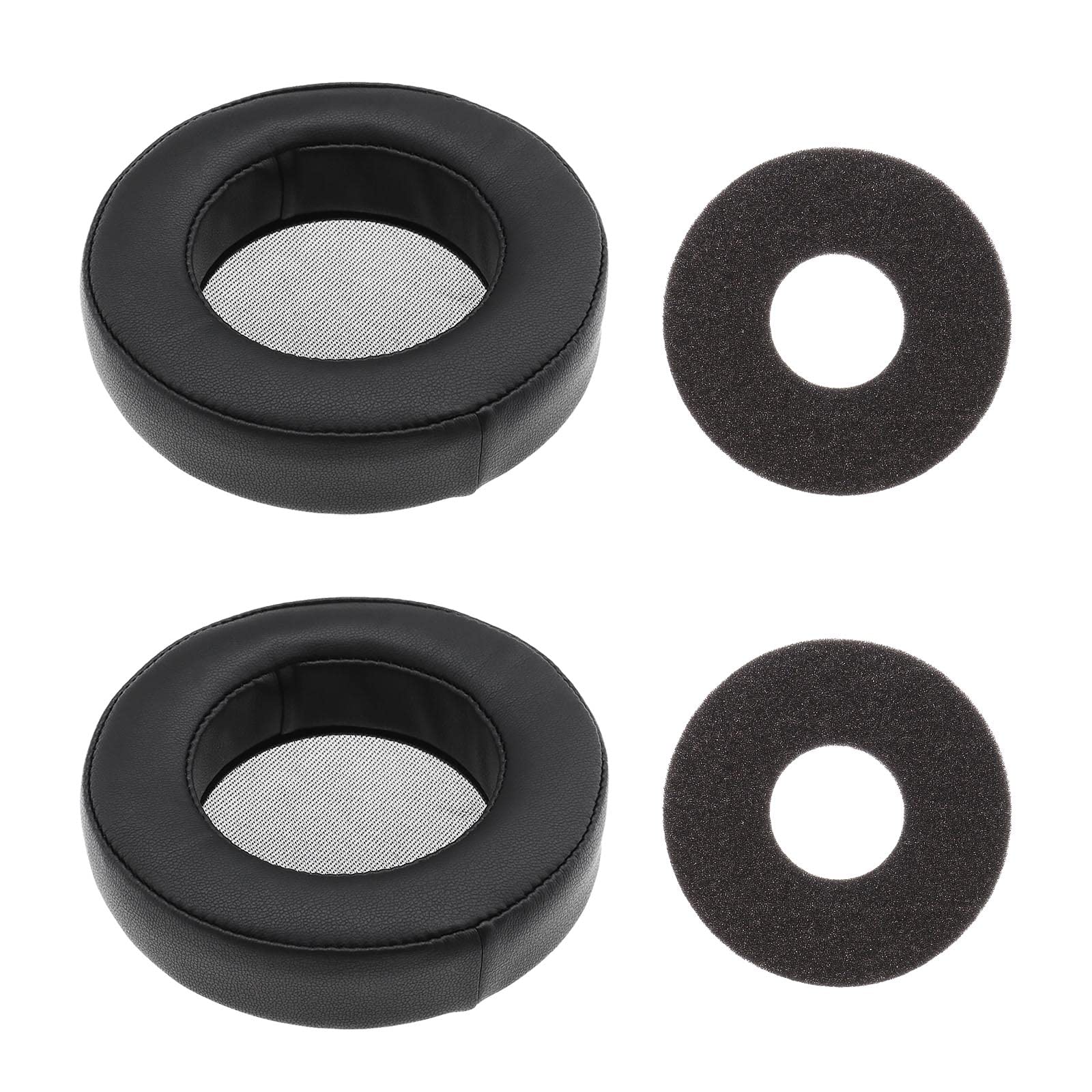 Be In Your Mind 1 Pair Earpads Compatible with AKG K701 K702 Q701 Q702 K601 K612 K712 Headphones Replacement Protein Leather Ear Cushions Headset Repair Parts Black