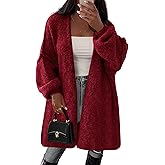 PRETTYGARDEN Long Cardigan Sweaters for Women Trendy Fall 2026 Oversized Knit Sweater Jacket Coats Winter Fashion Clothing