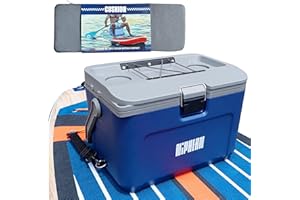 niphean Paddle Board Cooler Box Insulated Small Cooler Hard Shell 16qt Ice Chest Keeps Cool for 60hrs, Convertible Seat On Paddle Board Kayak Cooler Sup Accessories for Camping, Beach and Travel
