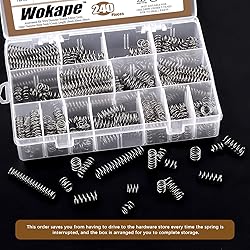 Wokape 240Pcs 15 Sizes Compression Springs