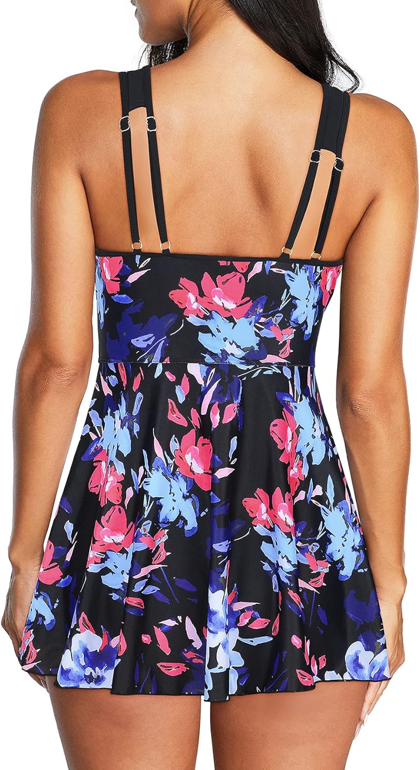 American Trends Swimsuit for Women One Piece Bathing Suits Tummy Control Athletic Womens Swimwear: Clothing