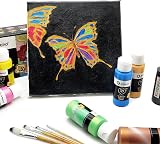 Artecho Metallic Acrylic Paint Set 12 Colors 2 oz 59 ml for Various Surfaces view 6