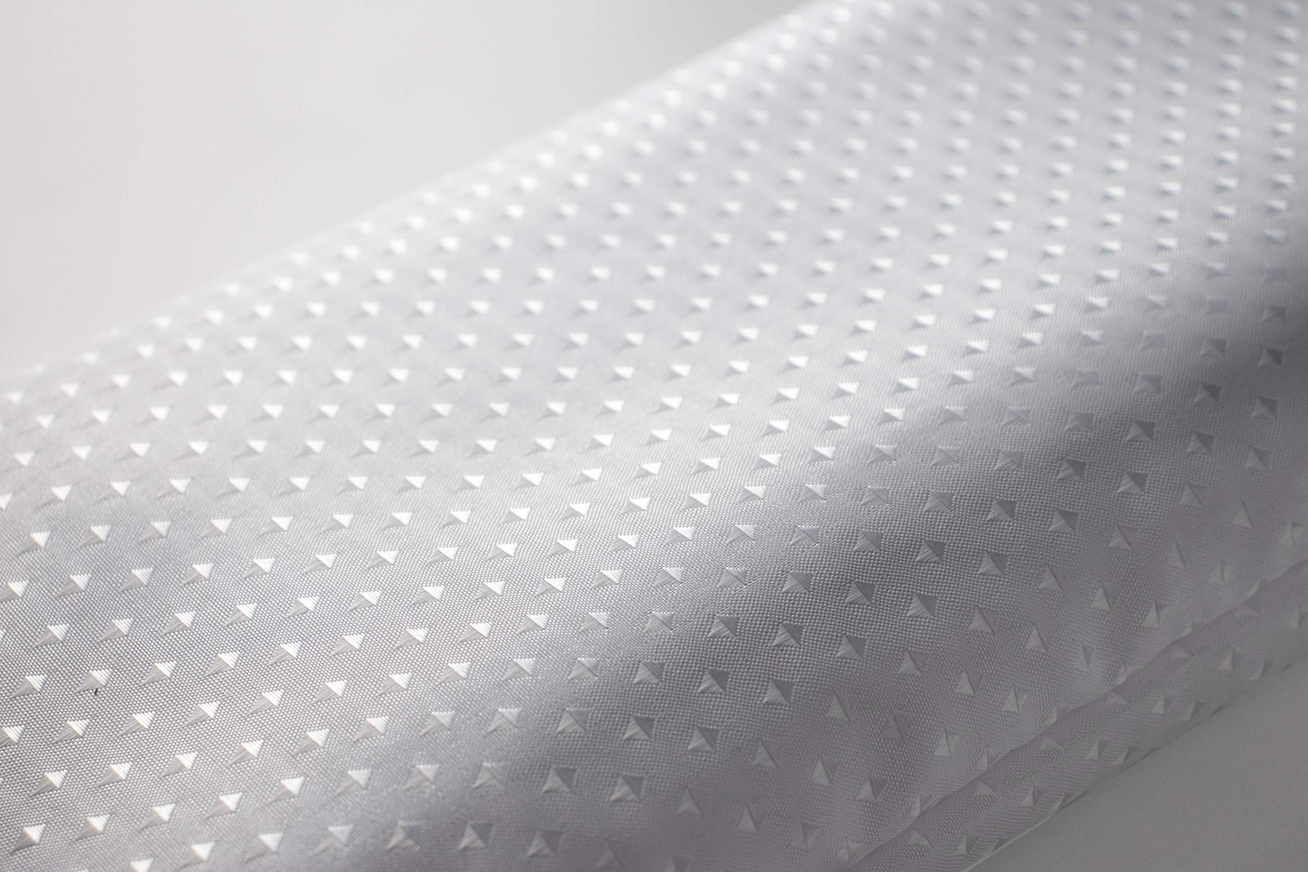 Euroshowers White Diamond Fabric Shower Curtain - Extra Long and Wide, Weighted Hem - Machine Washable (250 CM WIDE X 200 CM LONG)