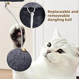 Yaheetech 59cm Basic Cat Tree Tower with Perches Condo and Ball Dark Grey view 5