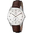 TAG Heuer Men's 'Carrera' Silver Dial Brown Leather Strap Watch WAS2112.FC6181