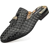 JITAI Men's Mules - Slip-On Loafers, Casual Half Loafers, Backless Sandals