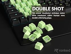 Ranked Rubber Keycap Set | Double Shot Translucent