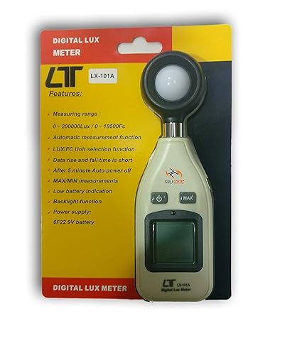 Tools Centre Digital Lux Meter, Photometer Lux,Illuminance Meter Upto 200000Lux