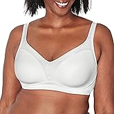 Playtex Womens Wireless Bra with Bounce Control, Full-Coverage Convertible Wireless T-Shirt Bra, Full-Support Wirefree Bra