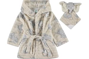 Disney baby-boys Baby Robe With Lovie AttacehmentRobe
