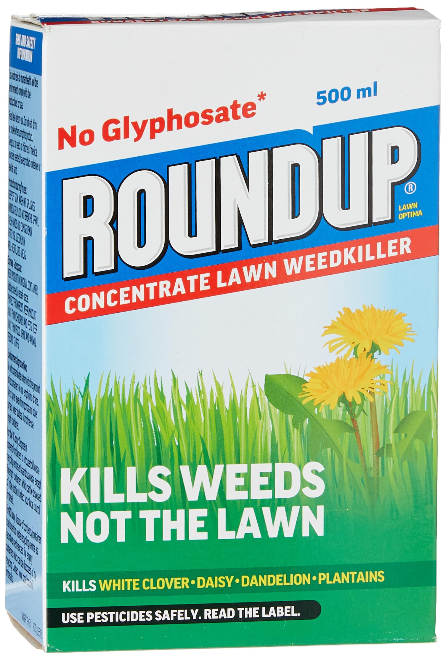 Roundup FOR LAWNS CONCENTRATE - 500 ml, Coverage 250 m² (Glyphsate Free Weed killer)