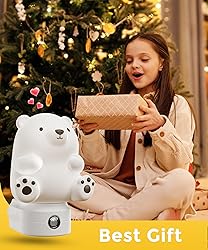 L LOHAS LED Night Light for Kids, 3D Cute Bear