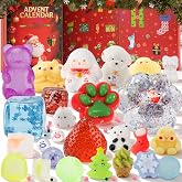 Advent Calendar 2026, 24 Days Countdown Christmas Surprises Squishies Toys | 24 Sensory Fidget Squishies Toys, Stress Relief Squeeze Party Favors Toy for Kids &amp; Adult, Xmas Stocking Stuffer Holiday Gift