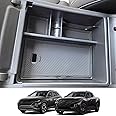 CDEFG Center Console Organizer Tray for 2022 2023 2024 Santa Cruz 2024 Tucson Limited Hybrid SEL Armrest Storage Box Tray 2022 2023 2024 Santa Cruz 2024 Tucson Limited Hybrid SEL Accessory (Black Mat)
