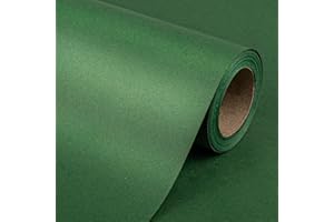 Garbendy Colorful Kraft Paper Roll - 30 inches x 32.8 feet - Christmas Green Recyclable PaperPerfect for Holiday Gift Wrap, Craft, Packing, Floor Covering, Dunnage, Parcel, Table Runner