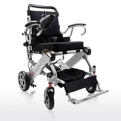 2019 UPGRADED Folding Electric Powered Wheelchair, Supports up to 265 lb, Weighs 50lb, Up to 12 Miles Range with 2 Batteries, Approved for Airplane Travel, Safe and Easy to Drive. Model N5513A