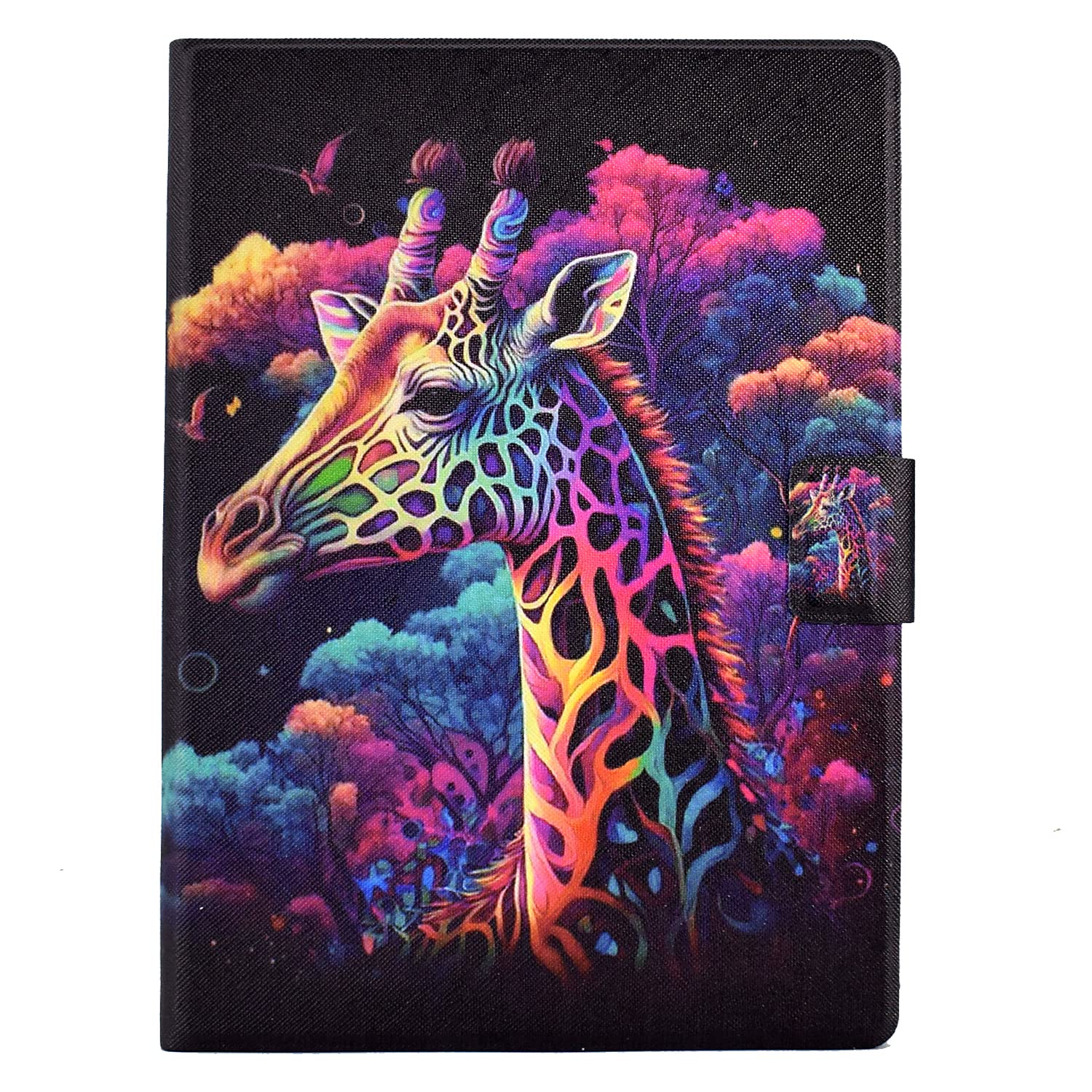 Bsprig Case for iPad (A16) 11th / 10th Generation 2025/2022 10.9 Inch, Leather Protective Smart Stand Cover, Soft TPU + PU Leather Cover with Auto Wake/Sleep, Giraffe