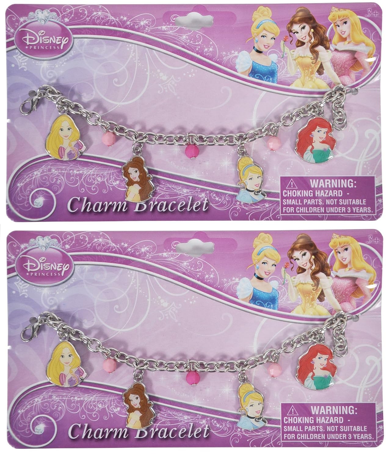 Disney Princesses Charm Bracelet 2 Pack Amazon.in Jewellery