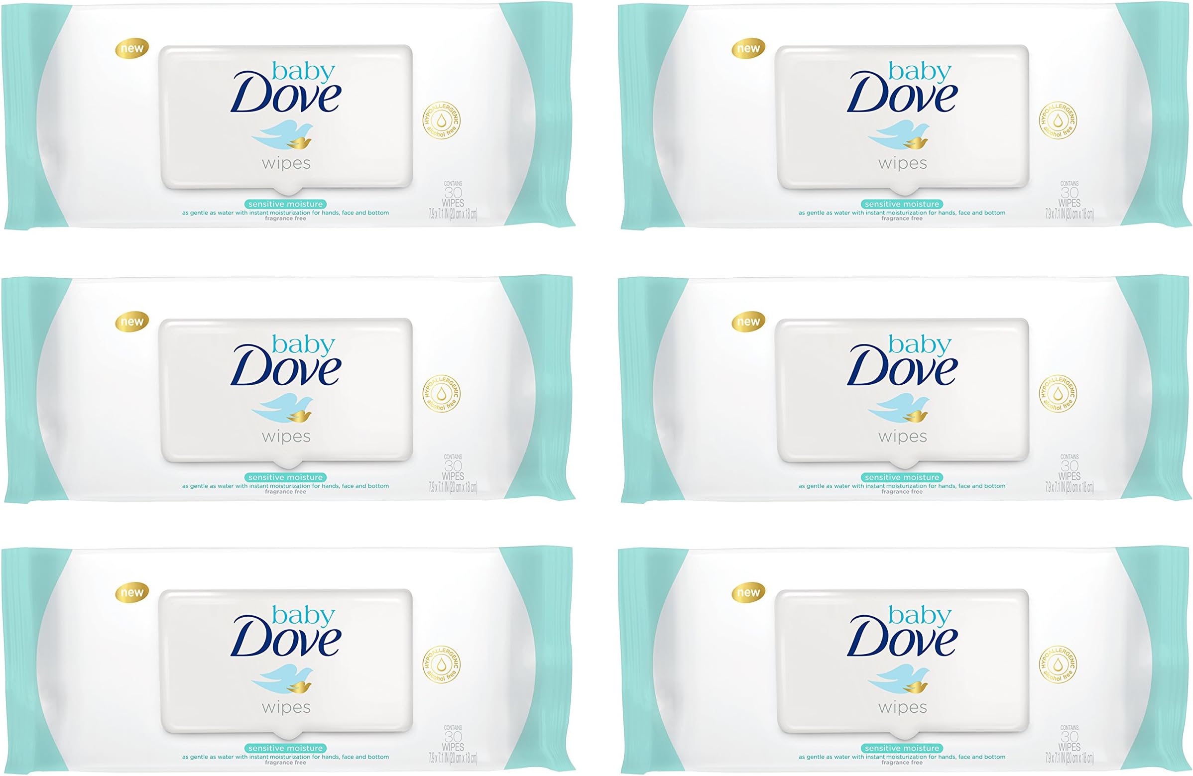 Baby Dove Fragrance Free Sensitive Moisture Baby Wipes