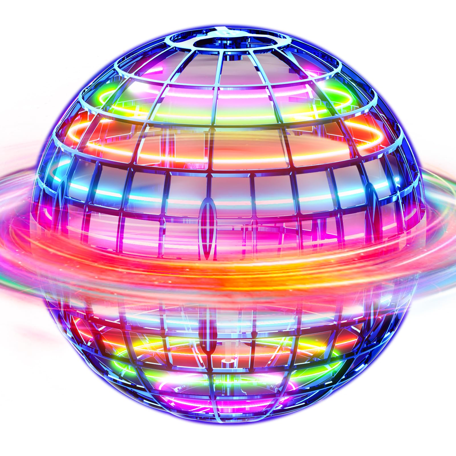 Ivtivfu Flying Orb Ball (azul, 2026 actualizado) con luces deslumbrantes, Magic Hover Spinner, Cool Boomerang Drone, globo cósmico flotante, juguetes para niños regalos para niños de 6 7 8 9 10 años