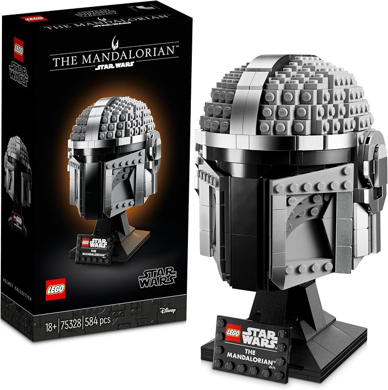 Star Wars Mandalorianer Helm Modell, Sammlerstück Zimmer-Deko und EIN tolles Geschenk für Erwachsene, Bausatz, Männer, Frauen, Mama, Papa, Sammler-Geschenkidee 75328 — Foto 1 von 8